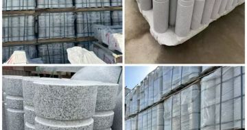 来宾 芝麻白花岗岩挡车柱、隔离柱多少钱