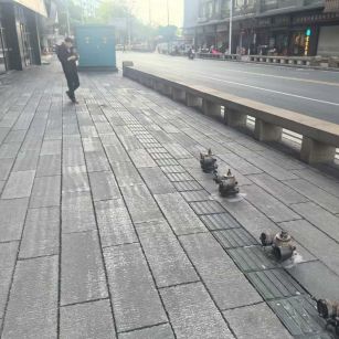 来宾仿古石铺装效果