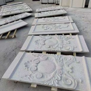 来宾 芝麻白干挂雕花板