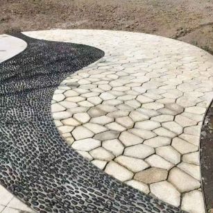 来宾 黄金麻冰裂缝室外铺装效果完美展示