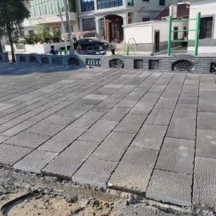 来宾仿古石铺装效果