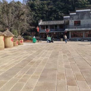 来宾仿古石铺装效果