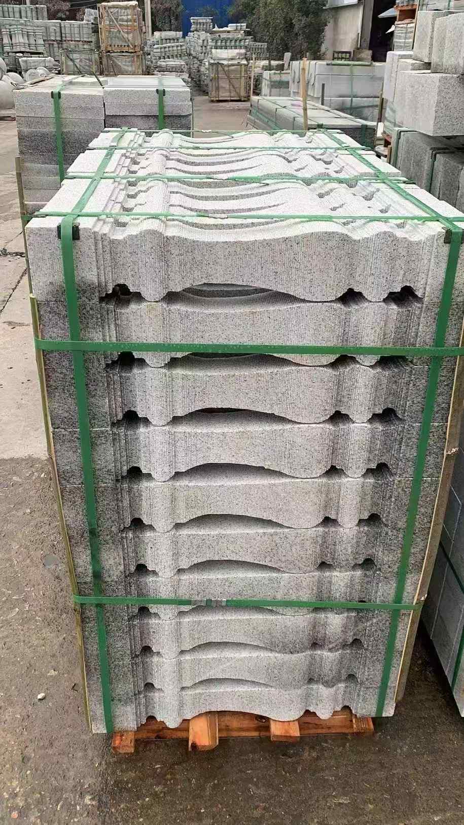 来宾 芝麻白方形拉丝面，栏杆花瓶柱