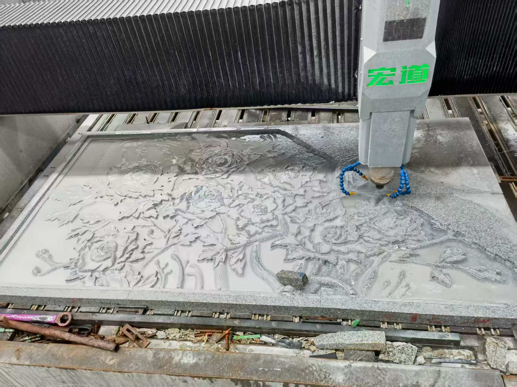 来宾 别墅墙面石材雕刻