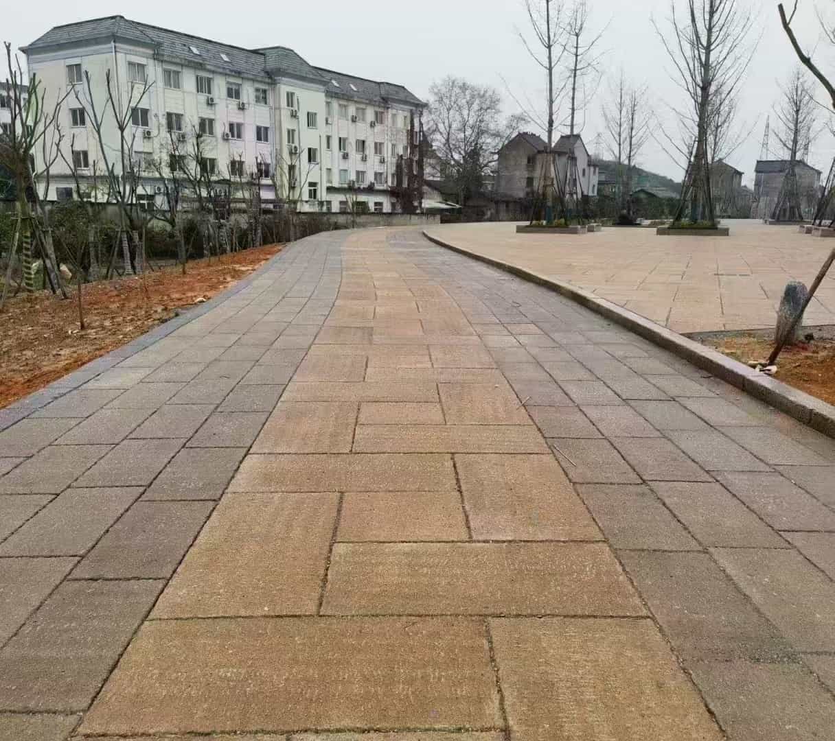 来宾仿古石铺装效果
