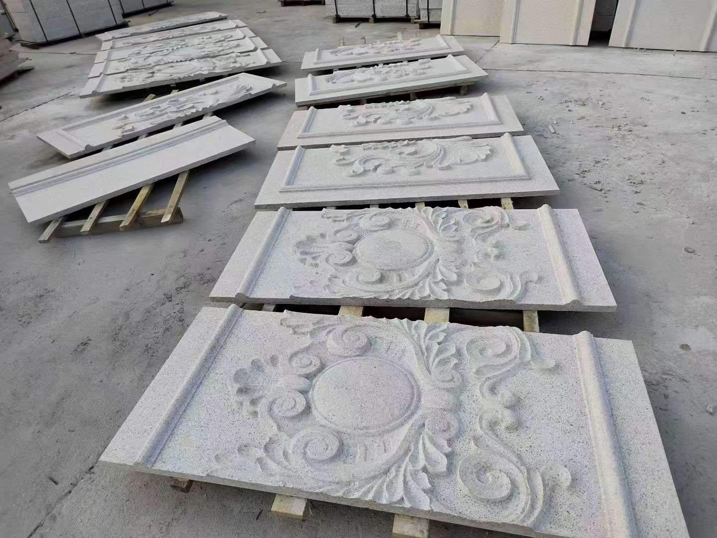 来宾 芝麻白干挂雕花板