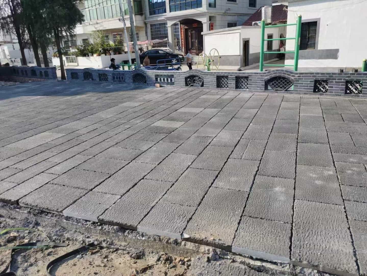来宾仿古石铺装效果
