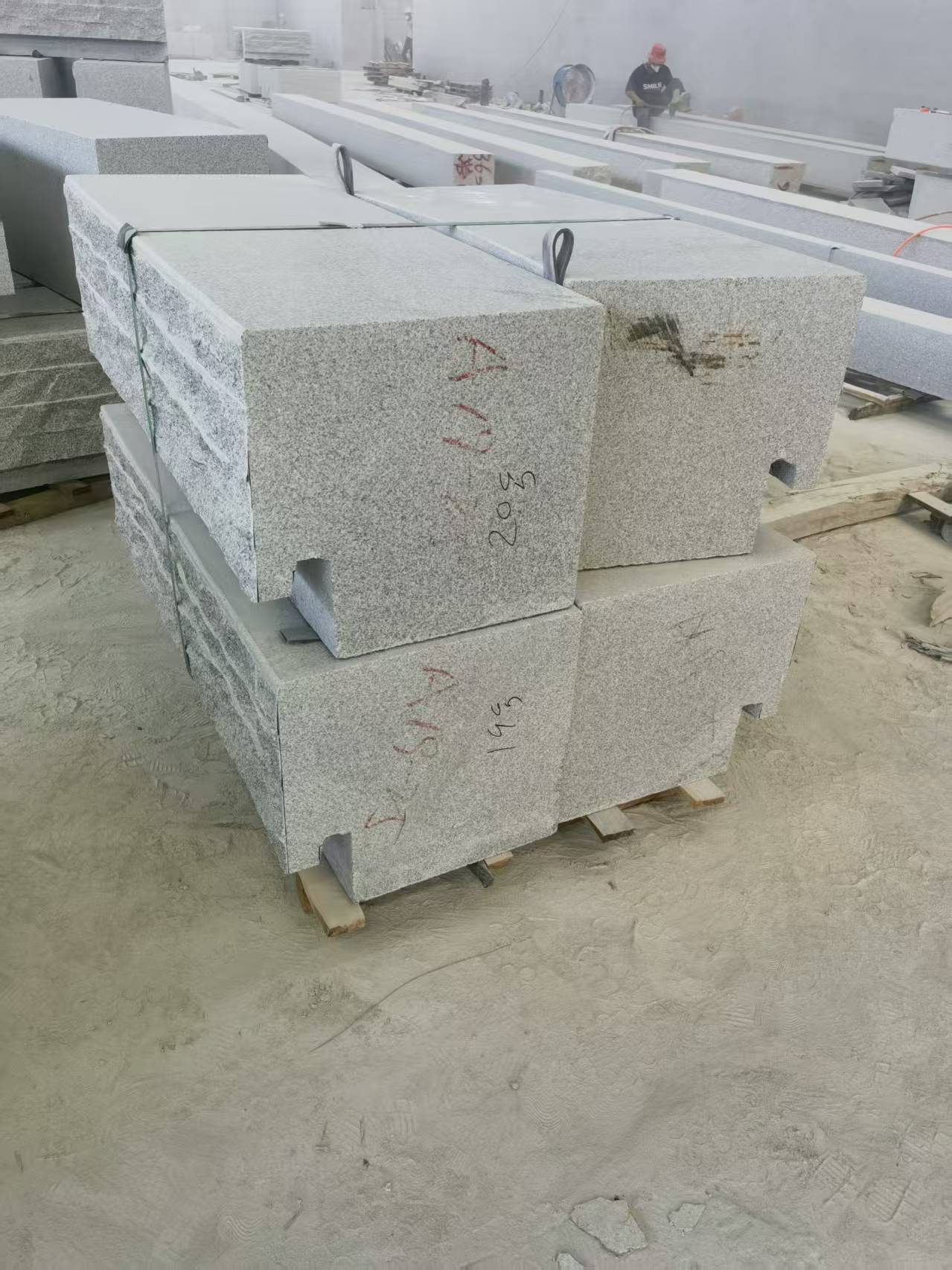 来宾 整石坐凳打包