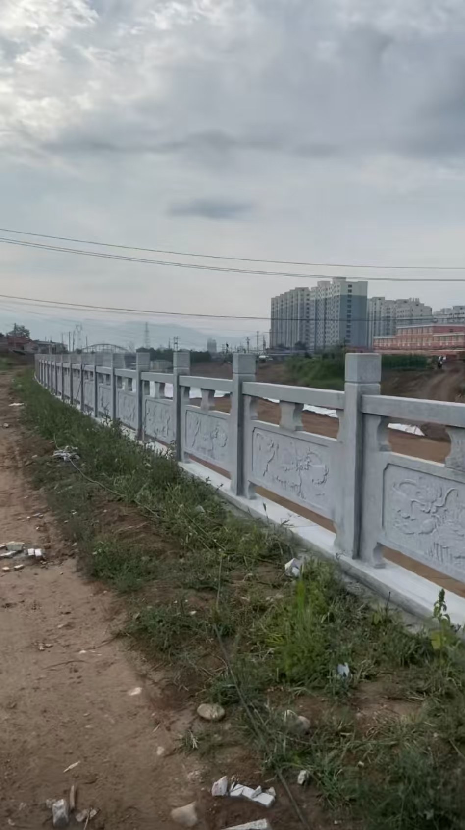 来宾 石材河道栏杆