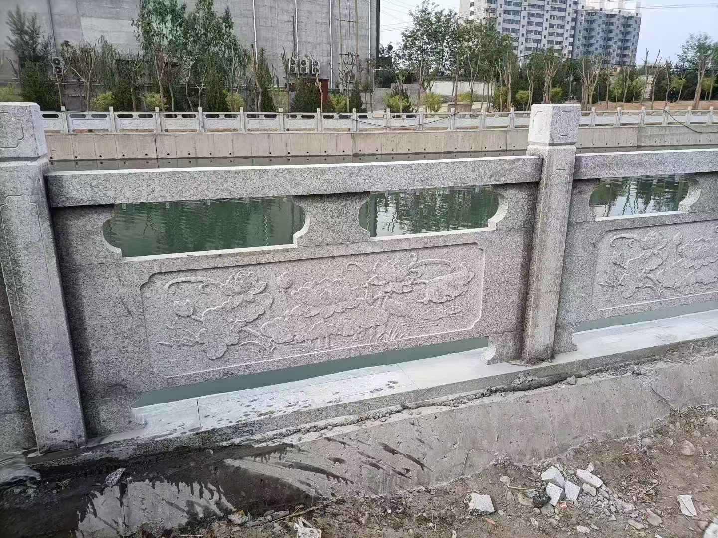 来宾 芙蓉白大花桥梁、河道，石材栏杆、围栏、护栏