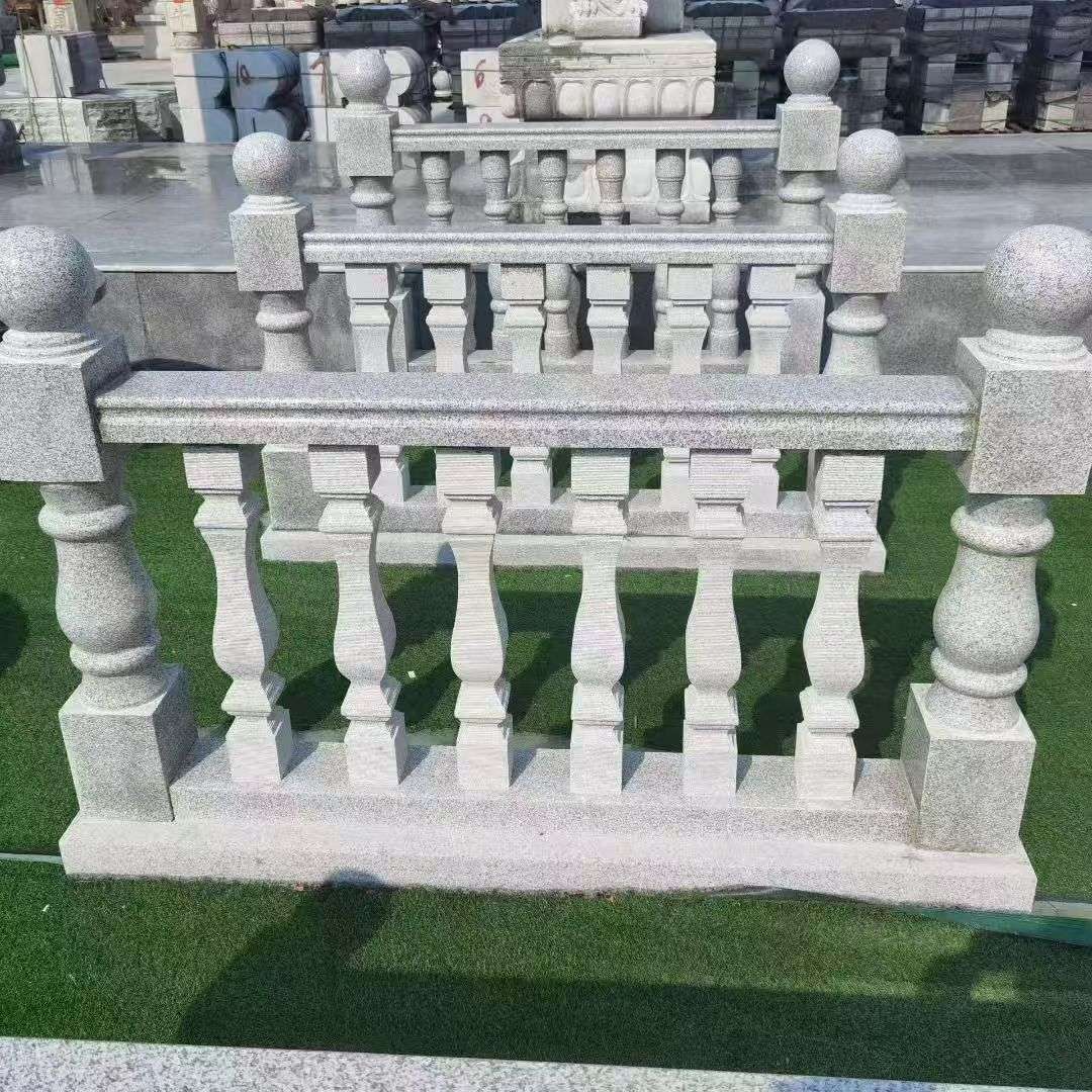 来宾 别墅石材栏杆特写